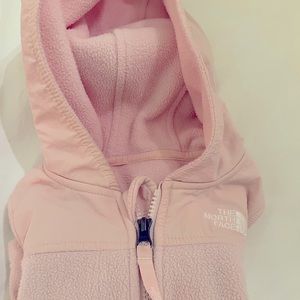 North face toddler full zip hoodie, 3T, light pink